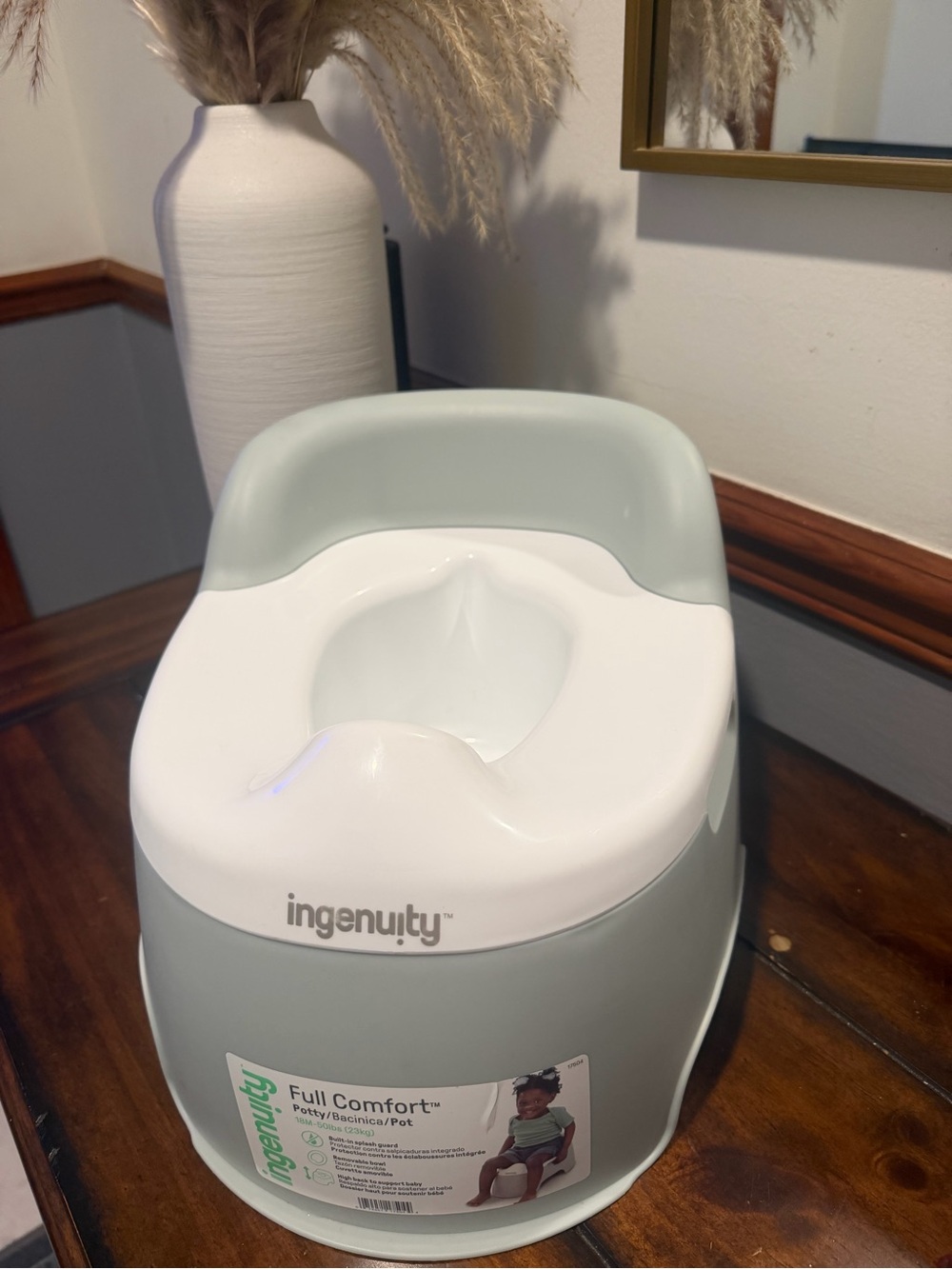 Ingenuity Full Comfort Potty - Sage/White